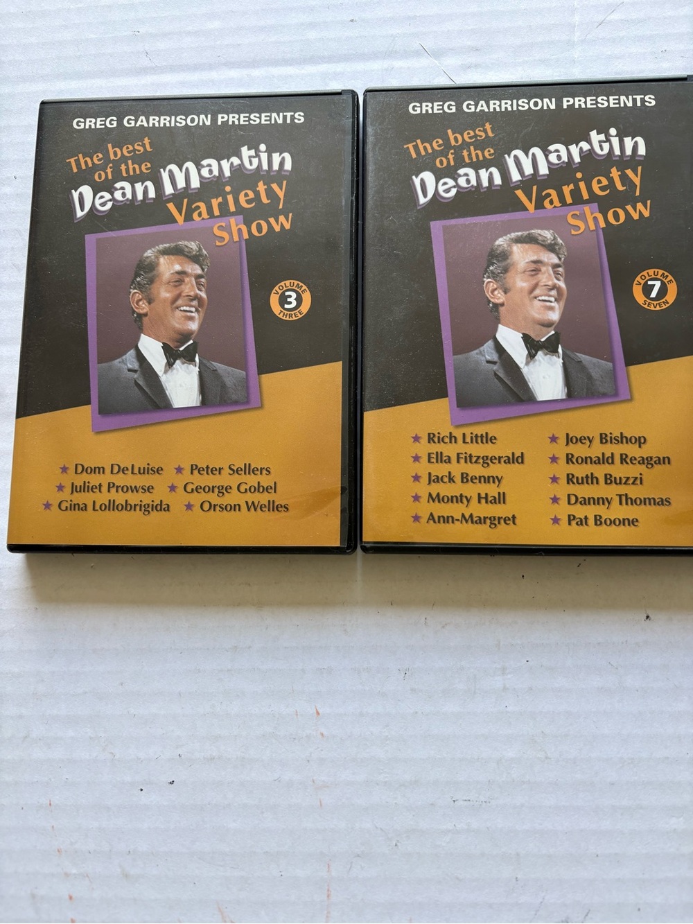 Dean Martin Variety Show DVD Episodes 3and 7Set - Black and Gold